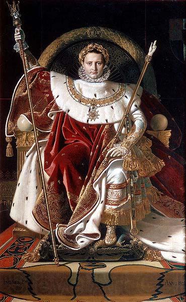 Jean Auguste Dominique Ingres Napoleon I on his Imperial Throne France oil painting art